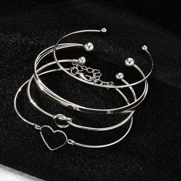 مجموعة من 4 قطع من المجوهرات النسائية - 4pcs/Set New Trendy Women Jewelry