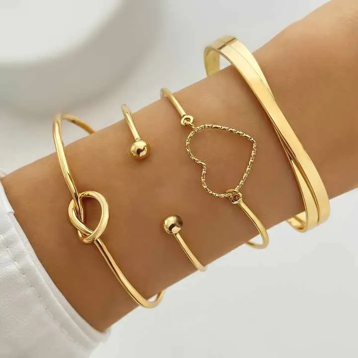 مجموعة من 4 قطع من المجوهرات النسائية - 4pcs/Set New Trendy Women Jewelry