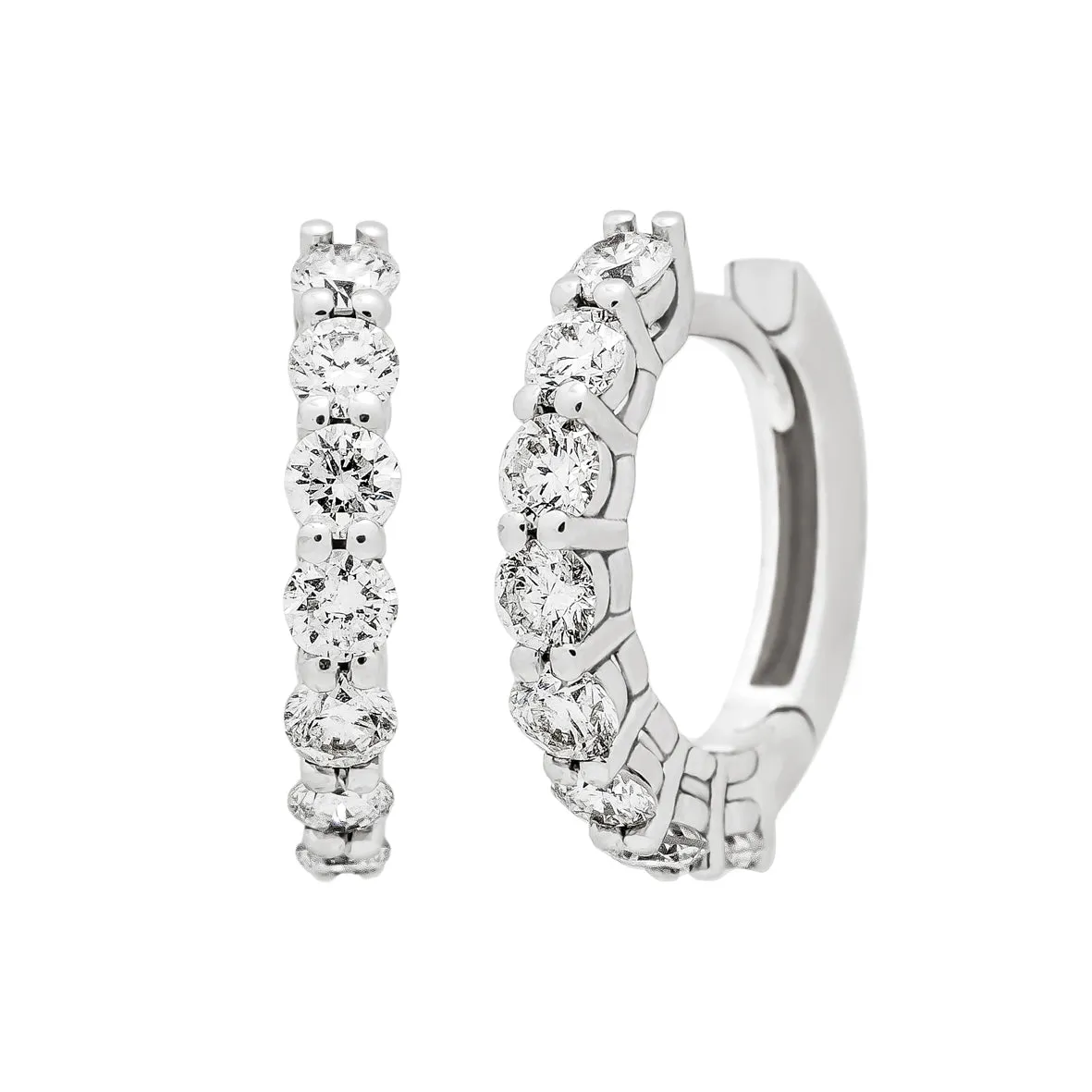 Bandiera Jewellers Diamond Hoop Earrings  0.50ct 15899LOBD