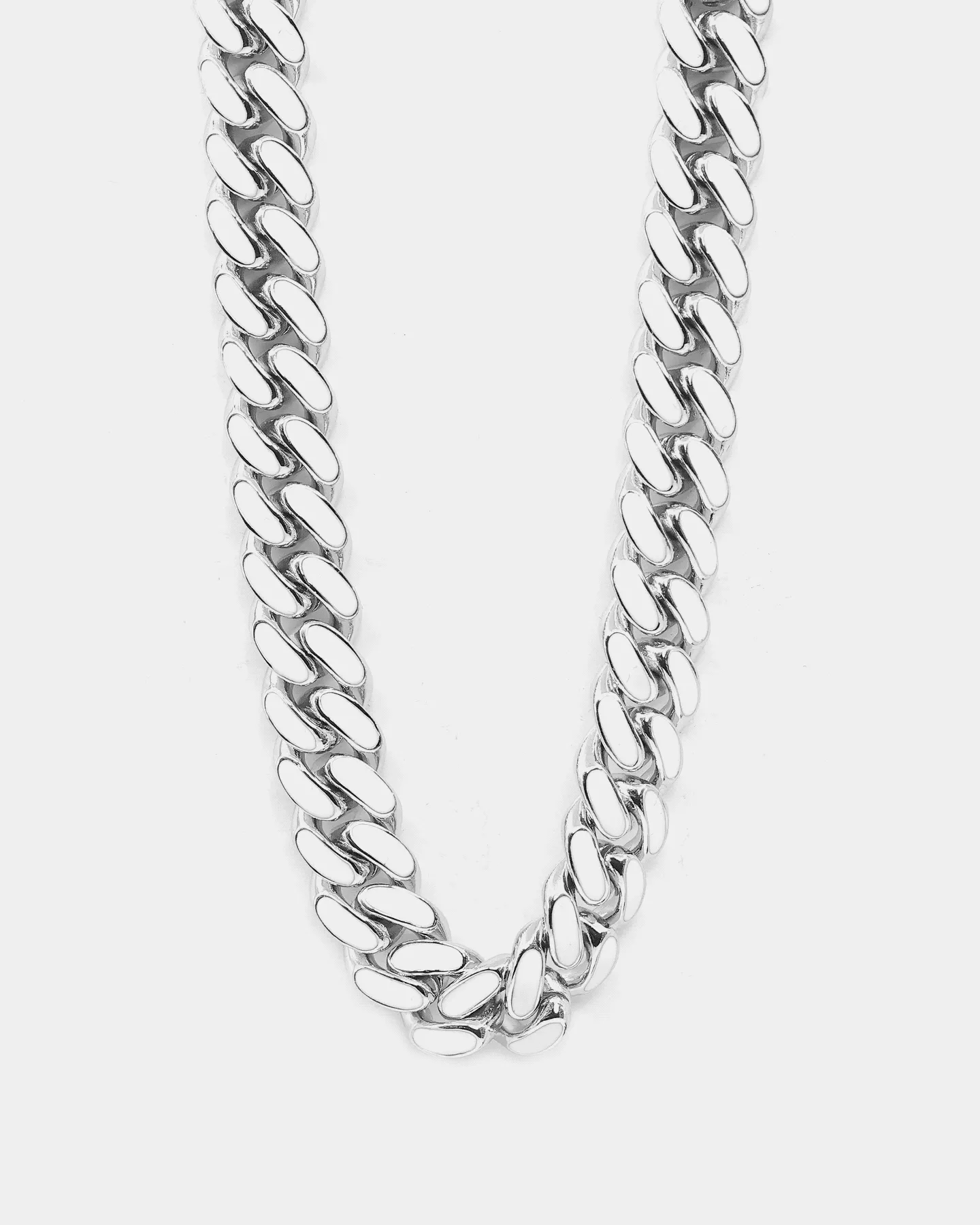 EN ES Glowed Up Miami 18" Choker Silver/Green