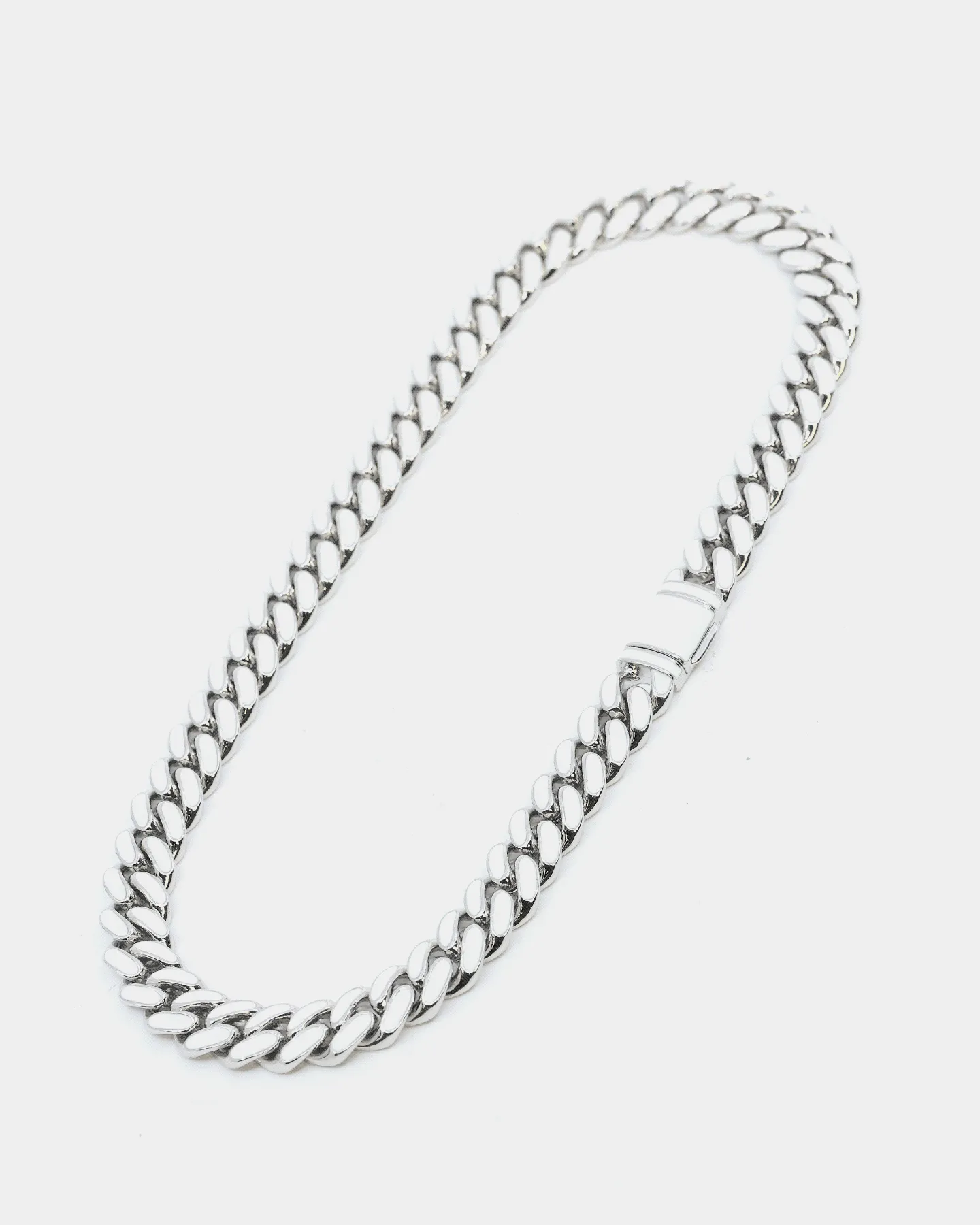 EN ES Glowed Up Miami 18" Choker Silver/Green