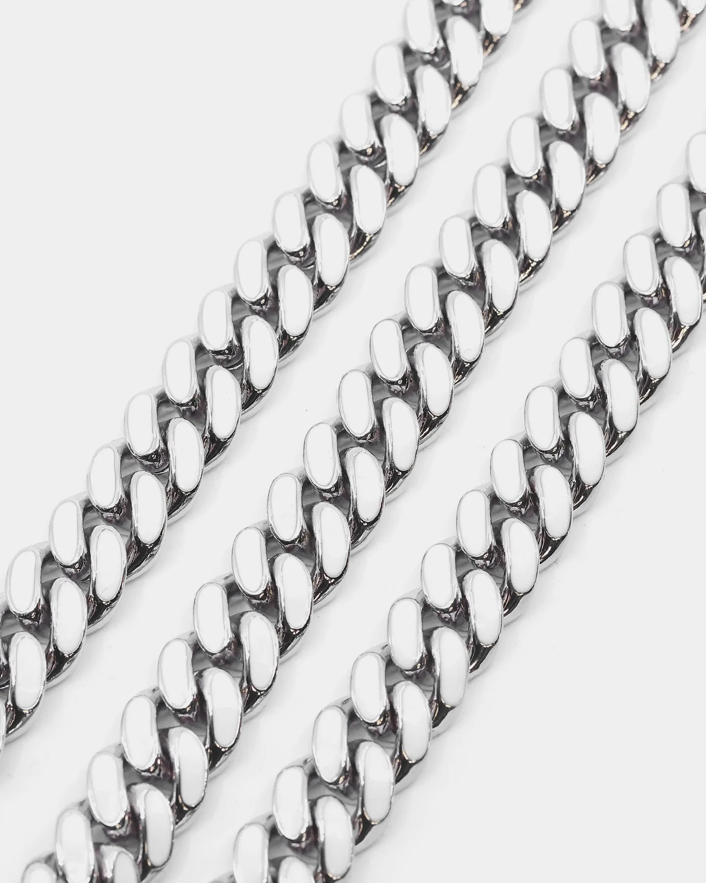 EN ES Glowed Up Miami 18" Choker Silver/Green