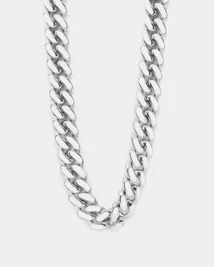 EN ES Glowed Up Miami 18" Choker Silver/Green