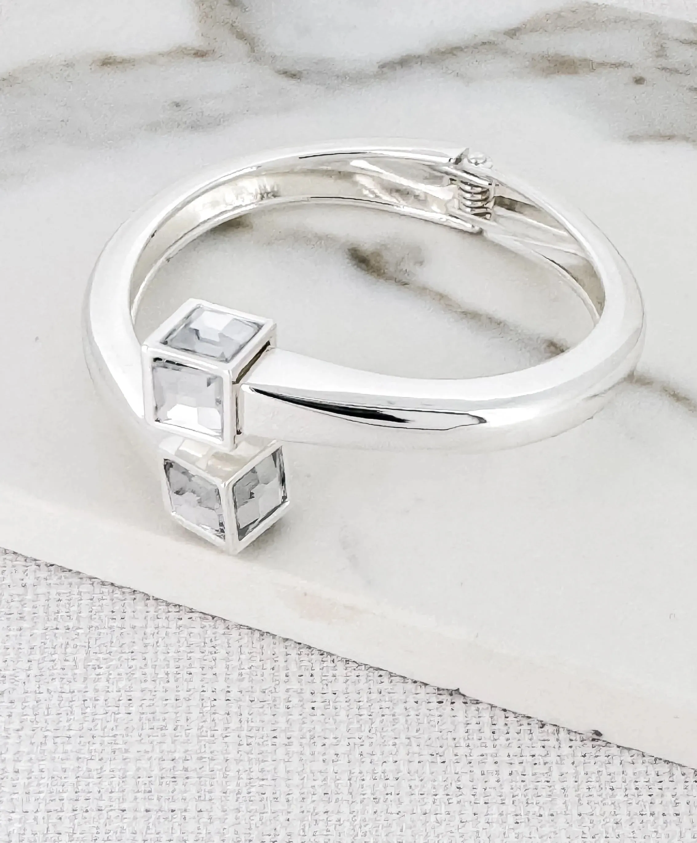 Envy Heavy Cube Dark Stone Bangle