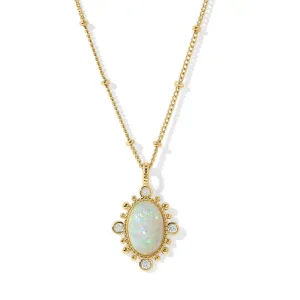 FINAL SALE NEW LOURDES OPAL NECKLACE - JOY DRAVECKY