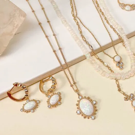 FINAL SALE NEW LOURDES OPAL NECKLACE - JOY DRAVECKY