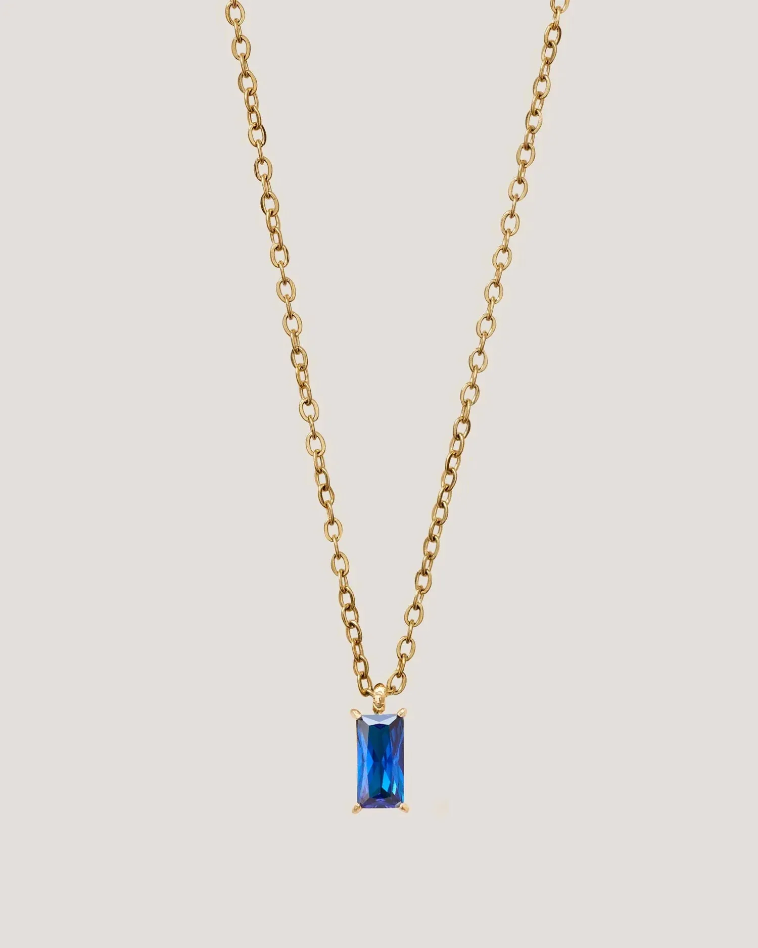 GUNG JEWELLERY Necklace : Verity Blue Sapphire Pendant