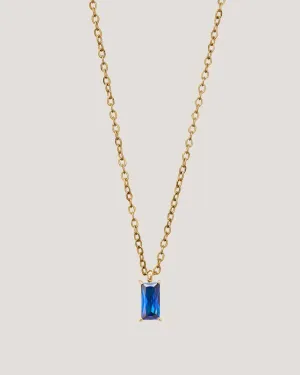 GUNG JEWELLERY Necklace : Verity Blue Sapphire Pendant