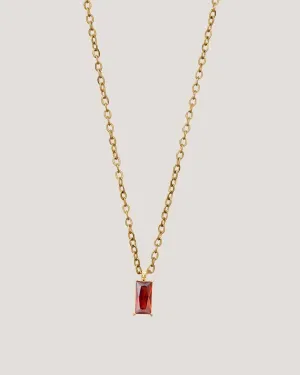 GUNG JEWELLERY Necklace : Verity Ruby Pendant