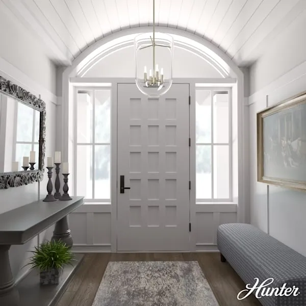 Hunter Sacha 4 Light Pendant in Alturas Gold