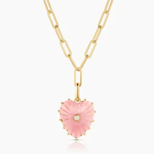 THATCH Malene Pink Opal Clip Necklace