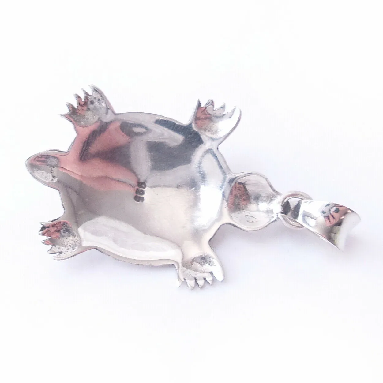 Turtle Opal .925 Sterling Silver Pendant October Birthstone Gift Beach Charm